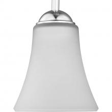 Progress P500288-015 - Classic Collection One-Light Polished Chrome Etched Glass Traditional Pendant Light