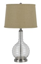  BO-2446TB - 150W 3 Way Glass Table Lamp