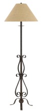 CAL Lighting BO-2703FL - 61" Height Iron Floor Lamp in Rust