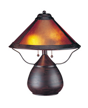  BO-464 - 17" Height Metal Table Lamp in Rust