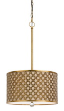  FX-3597-1P - 25" Inch Tall Metal Pendant in French Gold