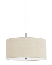  FX-3628-1P - 8.5" Inch Tall Metal Pendant in Linen Finish