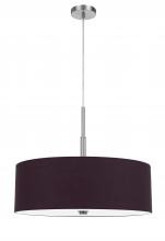  FX-3744-PUR - 60W x 4 Lonoke pendant fixture with hardback drum shade