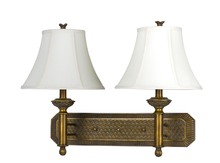  LA-60001W2L-1 - 19" Height Metal Wall Lamp in Antique Gold