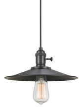  UP-1097/6-MTL - 4.5" Tall Glass Pendant with Brushed Steel Cord