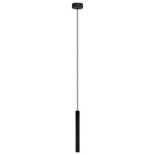  62541A - 1 x 6.9W LED Single Tube Pendant With Matte Black Finish