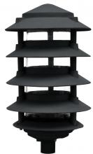  D5566-B - PAGODA FIX 5 TIER 6"TOP 3"BASE INCAND 120V