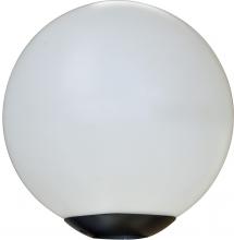  D7000-LED20 - 13" GLOBE FIX BLACK 20W LED 120V-277V