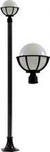 Dabmar GM2600-LED9-B - CAST ALUM 10" GLOBE POST LIGHT FIX LED 9W 85-265V