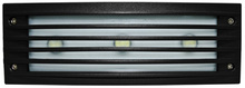  LV-LED621-B - CAST ALUM LOUVERED STEP LIGHT 9W LED BOARD 3 LEDS 64K 12V