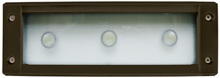  LV-LED622-BZ - CAST ALUM OPEN FACE STEP LIGHT 9W LED BOARD 3 LEDS 64K 12V