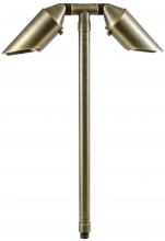  LV32-LED5-WBS - CAST BRASS PATH LIGHT 2 X 5W LED MR-16 12V