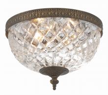  117-10-EB - Crystorama 2 Light English Bronze Crystal Flush Mount