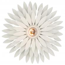  500W-MT - Broche 1 Light Matte White Sconce