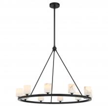  ARA-10265-MK-ST - Aragon 10 Light Matte Black Chandelier