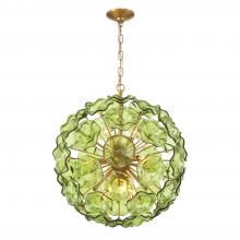  ESM-4006-AG-GR - Esme 9 Light Aged Brass Pendant