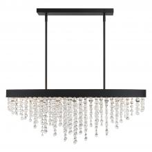 Crystorama WIN-619-BF-CL-MWP - Winham 8 Light Black Forged Chandelier