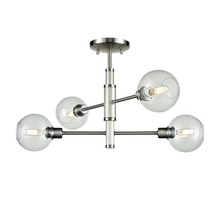  DVP20812SN/CH-CL - Ocean Drive 4 Light Large Semi-Flush Mount