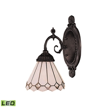 ELK Home Plus 071-TB-04-LED - Mix-N-Match 1-Light Wall Lamp in Tiffany Bronze with Tiffany Style Glass - Includes LED Bulb