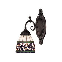 ELK Home Plus 071-TB-13 - Mix-N-Match 1-Light Wall Lamp in Tiffany Bronze with Tiffany Style Glass