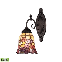 ELK Home Plus 071-TB-17-LED - Mix-N-Match 1-Light Wall Lamp in Tiffany Bronze with Tiffany Style Glass - Includes LED Bulb