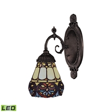 ELK Home Plus 071-TB-21-LED - Mix-N-Match 1-Light Wall Lamp in Tiffany Bronze with Tiffany Style Glass - Includes LED Bulb