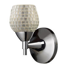  10150/1PC-SLV - Celina 1-Light Wall Lamp in Polished Chrome with Silver Glass