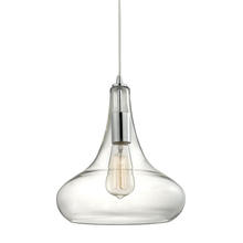  10422/1 - Orbital 1-Light Mini Pendant in Polished Chrome with Clear Glass