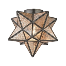  1145-004 - Moravian Star 1-Light Flush Mount in Bronze