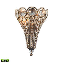 ELK Home Plus 12030/2-LED - Christina 2-Light Sconce in Mocha with Clear Crystal - Includes LED Bulbs