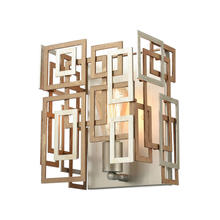  12300/1 - Gridlock 1-Light Sconce in Matte Gold and Aged Silver