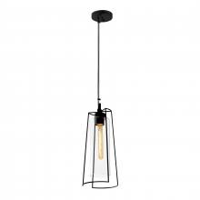  1243-MB-CL - Cere 6.75'' Wide Outdoor Pendant - Matte Black