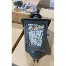  1354-OB - Artistic Lighting Outdoor Hanging Lantern in Verde Patina with Water Glass