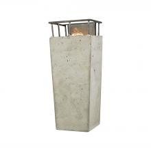  14317/1 - Brocca 1-Light Sconce in Silverdust Iron with Concrete and Metal Shade