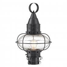  1511-GM-SE - Classic Onion 17.5'' High 1-Light Outdoor Post Light - Gun Metal