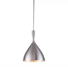  17042/1ALM - Spun Aluminum 1-Light Mini Pendant in Aluminum with Matching Shade