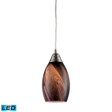  31133/1RCK-LED - 1- Light Pendant in Satin Nickel - LED Offering Up To 800 Lumens (60 Watt Equivalent) with Full Rang