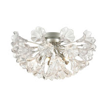  33485/5 - Celene 5-Light semi flush mount in  Aged Silver