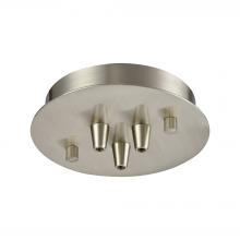  3SR-SN - Pendant Options 3 Light Small Round Canopy in Satin Nickel