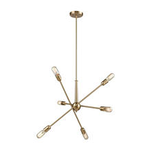  46240/6 - Delphine 6-Light Chandelier in Satin Brass