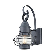 ELK Home Plus 57170/1 - Onion 1-Light Outdoor Wall Lamp in Aged Zinc