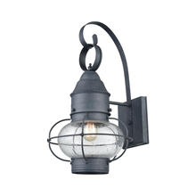 ELK Home Plus 57171/1 - Onion 1-Light Outdoor Wall Lantern in Aged Zinc