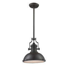  66636-1 - Chadwick 1-Light pendant in  Matte Black