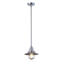  66807-1 - Insulator Glass 1-Light Pendant in Polished Chrome