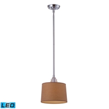  66809-1-LED - Insulator Glass 1 Light Pendant in Polished Chrome - LED Offering Up To 800 Lumens (60 Watt Equival