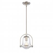  67855/1 - Connection 8'' Wide 1-Light Mini Pendant - Satin Nickel