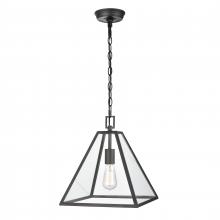  68204/1 - Tangent 12'' Wide 1-Light Pendant - Matte black