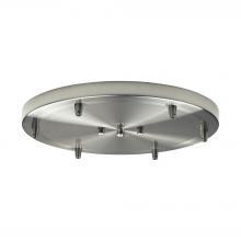  6R-SN - Illuminare Accessories Round Pan for 6 Lights in Satin Nickel