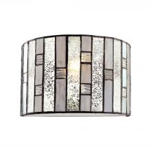 ELK Home Plus 70210/1 - Ethan 1-Light Sconce in Tiffany Bronze with Rippled/Art/Mercury Glass