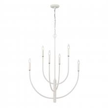  82017/6 - Continuance 30'' Wide 6-Light Chandelier - White Coral